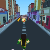 Teen Titans Go: Minecraft Teenager-Läufer 3D Spiel-Screenshot